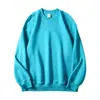 Sudadera de cuello redondo de felpa de algodón de alta gama y peso pesado de 520 g para hombre, marca de moda americana, corte holgado, chaqueta casual de color liso