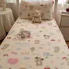 Dormitorio Estudiantil Clase A Juego de Tres Piezas de Cubrecama de Algodón Puro de Doble Cara Sábanas de Algodón Estilo Ins Tatami para Cama Colchón Universal para las Cuatro Estaciones