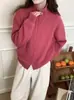 Cárdigan de Punto Gris con Doble Cremallera para Mujer, Nuevo Estilo Otoño/Invierno 2026, Diseño Suave y Elegante, Suéter Corto Exterior, Grueso