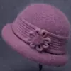 Gorro tejido para mujeres de mediana edad y mayores, otoño e invierno, estilo abuela, cálido y con forro de polar, adecuado para madres y personas mayores