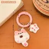 Llavero de Gato Donut de Dibujos Animados Lindo Gato Siamés Estilo KTins Colgante para Mochila Auriculares Dulce