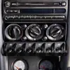 Adecuado para Modificación de Interior de Coche Bmw Mini 02-04 Calcomanía Decorativa para Controlador de Aire Acondicionado Central Negro Piano