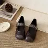 Zapatos Mary Jane Retro de Suela Suave Nueva Colección Primavera 2026 para Mujer, Zapatos de una Sola Pieza con Correa y Hebilla Planas, Zapatos de Ballet Versátiles