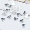 Celebridad de Internet Blanca Nuevo Estilo Mono Estrella Arte de Uñas Pedrería Súper Brillante Fondo Plano Estrella de Cinco Puntas Accesorios de Arte de Uñas de Vidrio K9
