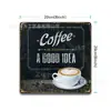 Placa de Hierro Decorativa de Café con Cruz 20 30cm Cuadrada Hoja de Hierro Estañado Pintura Tablero Visual Publicitario de Menú