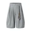 Ropa de Hombre Beijie Verano 2026 Nuevos Pantalones de Traje Simples de Moda para Hombre Pantalones Cortos Casuales Sueltos Pantalones Cortos de Trabajo
