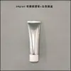 Frasco Plástico Vazio 50ml, Tubo Alumínio-Plástico Dourado Brilhante e Prata, Limpador Facial, Cosméticos para Cuidados com a Pele, Materiais de Embalagem Prontos para Reembalagem