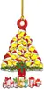 Nova Decoração de Árvore de Natal Animal DIY Pingente Pendurado Festa de Natal Presente