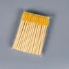 Herramientas para Extensiones de Pestañas, Cabezal de Cepillo Espiral, Mango de Madera de Colores, Palillo de Bambú, Cepillo para Pestañas, Cepillo para Cejas, Brocha de Maquillaje, Desechable al por Mayor
