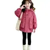 Chaqueta con capucha para niña de primavera y otoño 2026, nuevo top casual de moda para niños, abrigo estilo coreano para niñas