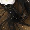 Hilo Listo para Usar con Estrellas y Lunas, Empaque de Regalo, Decoración con Lámina Dorada y Plateada, Tela para Manualidades DIY Hecha a Mano al por Mayor
