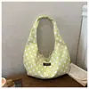 Bolso para Mujer Ins Estilo Coreano Lunares Bolso de Hombro Único Bolso de Lona Artístico para Estudiante de Colegio Bolso Escolar Bolso de Playa Estilo Vacaciones