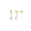 Pendientes de Plata de Ley S925 con Aguja Nuevos Pendientes de Circonita para Amazon Juego de Anillos Transfronterizos Europeos y Americanos Joyería para Hélice de Oreja