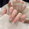 Nuevas Pegatinas para Uñas Estilo Chino Estilo Nacional 2025 Nueva Celebridad de Internet Flor Retro Relieve Calcomanía para Uñas Estéreo 3D Joyería