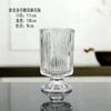 Estilo nórdico estilo francês retro luz luxo em relevo mesa de jantar transparente vaso de vidro alto avançado sentido vento lâmpada vaso de vidro
