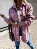 Artículos Populares de Europa y América Sitio Independiente de Amazon Camisas para Mujer Otoño e Invierno Nueva Moda Abrigo de Lana a Cuadros para Mujer