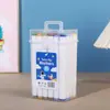 Venda Direta da Fábrica Canetas Marcadoras Brancas de Ponta Dupla para Estudantes, Especializadas para Arte e Pintura, à Base de Óleo, em um Estojo, Canetas Watercolor que Podem Ser Camadas