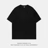 Camiseta customizada/custom com textura, irregularmente desgastada, de manga curta para homens, tendência de verão, caimento solto, meia manga