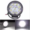 Luz de trabajo redonda 9LED 27W luz de trabajo 9 focos luz de trabajo 9LED luz para vehículo todoterreno luz para motocicleta