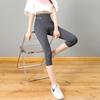 Yiwu Leggings Femininas de Primavera e Verão Roupa Exterior Feminina Cintura Alta Calças Barbie Finas Três Pontos Pele de Tubarão Justas Calças de Yoga