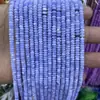 2*4mm Ágata Amatista Natural Cuentas de Ábaco Cuentas Sueltas DIY Hecho a Mano Accesorios de Joyería Semi-terminados Collar Pulsera Transfronterizo