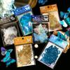 Bolsa de pegatinas PET doradas Tangshi serie mariposa estrella sueño fantasía diario hueco material DIY pegatinas