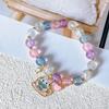 Nuevo pulsera de dibujos animados Sanrio con grietas de explosión, cuentas de cristal de alta gama con explosión, pulsera linda, pulsera, joyería, joyería para mujer, venta al por mayor