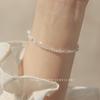 Collar Super Flash Luminoso Raro Extremadamente Fino de Cristal Shijia Chapado en Plata 925 Texturas de Lujo Ligero Apilado Regalo para Mujer Transmisión en Vivo