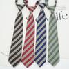 Corbata JK para Mujer Estilo Coreano Estilo Japonés Estilo Universitario Rayas Sin Nudos Estudiante Perezoso Uniforme Accesorios para Ropa Profesional Moderno