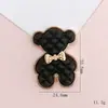 Zhuzi Nuevo Oso Pintado con Spray Creativo Accesorios para Joyería DIY Funda para Teléfono Móvil Material de Belleza Accesorios de Oso de Aleación