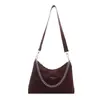 Nova bolsa de ombro estilo coreano 2026, bolsa feminina de design de nicho fashion, bolsa simples com corrente para o dia a dia, bolsa de ombro moderna e versátil