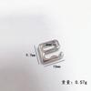 Sujetador con hebilla grande de 9 palabras, ropa interior, correa para el hombro, botón ajustable, diámetro interior de 62 mm, hebilla de aleación de zinc de nueve palabras ecológica