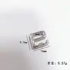 Fivela de Liga de Zinco em Forma de 9 Fivela de Metal em Forma de Nove Fivela Antiderrapante em Forma de Nove Fivela para Suspensório Fivela para Roupa Íntima Fivela de Ajuste para Alça de Sutiã