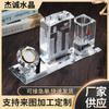 Adornos de Cristal Hechos a Medida Modelo 3D Artesanía Tallada en Cristal Modelo 3D de Edificio Adornos de Regalo Conmemorativo