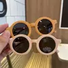 Novos Óculos de Sol de Silicone Estilo Coreano para Crianças Armação Redonda Simples Armação Fosca Óculos de Sol Polarizados Fofos Cor Macaron para Bebê