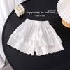 Shorts de Encaje de Verano de Industria Pesada para Niñas Estilo Coreano Pantalones de Verano a la Moda Pantalones Populares de Pastel de Internet para Bebé