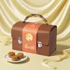 Caja de Regalo de Cuero de Gama Alta para Pasteles de Luna Caja de Regalo Empaque de Gama Alta Caja para Pasteles de Luna de Mediados de Otoño 2025 Venta al por Mayor