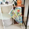 Guarda-chuva Transparente com Design de Gato Branco, Totalmente Automático, Estilo Anime, Manual, Fofo, Alto Valor Estético, Dobrável, para Influenciadoras Femininas, Crianças, Desenhos Animados, Estudantes