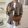 Bolso de Mujer Boston Gama Alta Nicho Textura Tejida Bolso Bowling Bolso de Mano Bolso de Hombro Casual Versátil Bolso Cruzado Mujer