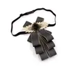 Gravata Borboleta Clássica em Camadas para Anfitrião, Noivo e Padrinhos Acessório para Colarinho de Camisa Roupa Formal de Casamento Gravata Borboleta Ts27
