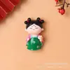 Souvenirs Turísticos Decorativos Culturales y Creativos de Xi'An Luoyang, Dulces de Estilo Antiguo, Brocado Pequeño, Tendencia Nacional, Imanes de Refrigerador Magnéticos de Dama de la Dinastía Tang