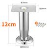 Pata de Sofá Metal Pata de Gabinete Mesa de Centro Ajustable Gabinete de Noche Pata de Soporte de Gabinete Base de Mueble Pata de Mesa de Acero Inoxidable Alfombrilla