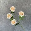 Flores Artificiales 4 Cabezas Rosa Pequeña Arreglo de Boda Decoración Floral Decoración de Hotel Mesa de Rosa Adorno Floral Venta al por Mayor Transfronterizo