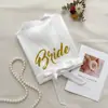 Bata con Estampado Dorado para Novias y Damas de Honor, Pijama de Seda Hielo con Transferencia de Calor para Bodas de Alta Gama, Camisón Largo de Verano para Mujer