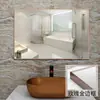 Espejo de Baño de Aleación de Aluminio para Pared Sin Taladro Espejo de Baño Doméstico Baño Inodoro Espejo de Baño Espejo de Maquillaje Espejo Simple de Hotel
