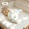 Almohada infantil de algodón puro, con forma de bollo, para bebés de 0 a 6 meses, diseñada para corregir la forma de la cabeza y ayudar a dormir con la cabeza redondeada