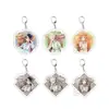Acuerdo periférico de animación Neverland llavero acrílico colgante transparente joyería transparente linda