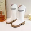 Botas Altas para Niña Estilo Coreano Botas de Moda Casuales Nuevo Estilo Otoño e Invierno 2025 Botas de Piel de Princesa Forradas de Felpa Botas Altas Cálidas