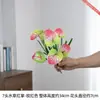 Flores Artificiais de Antúrio Vermelho de Sete Cabeças para Mesa de Assinaturas de Casamento, Arranjos de Flores de Mesa, Decorações de Mesa de Sobremesas e Materiais para Buquês