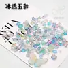 Acrílico Hielo Transparente Camelia Mariposa Hecho a Mano Rosa Corbata Decoración Accesorios DIY Haciendo Pulsera Collar Hecho a Mano